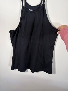 NOBULL Black Ribbed Tank Racerback Tank
